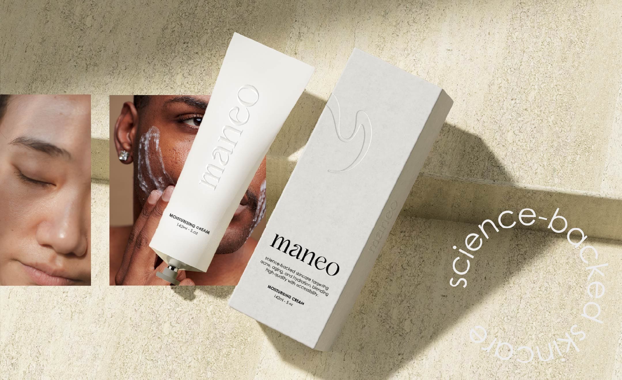 Diseño de packaging para la marca de cosmética Maneo
